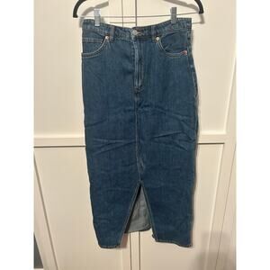 MONKI Denim Midi Skirt 38